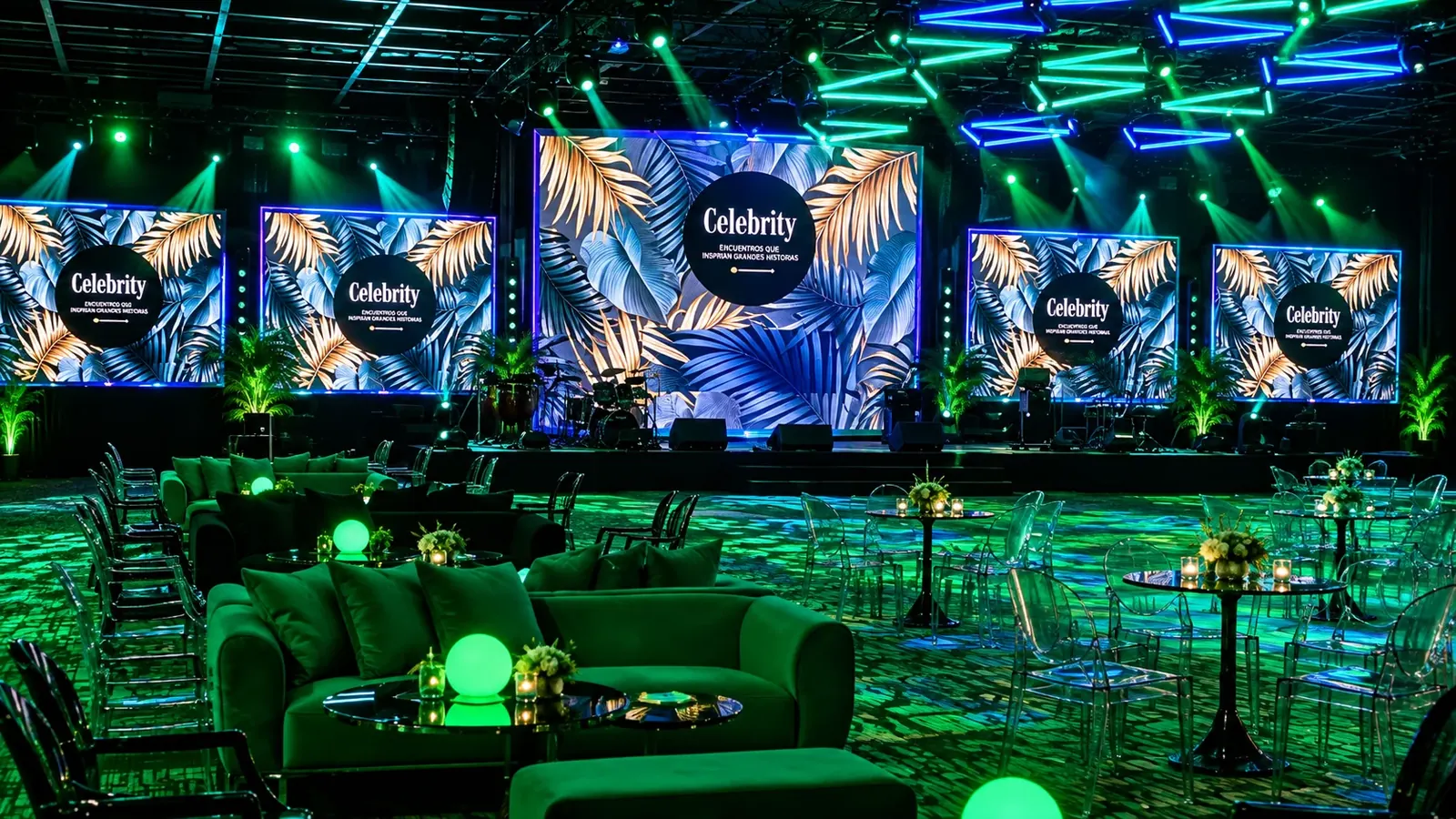 Escenario gala corporativa · Truca Eventos