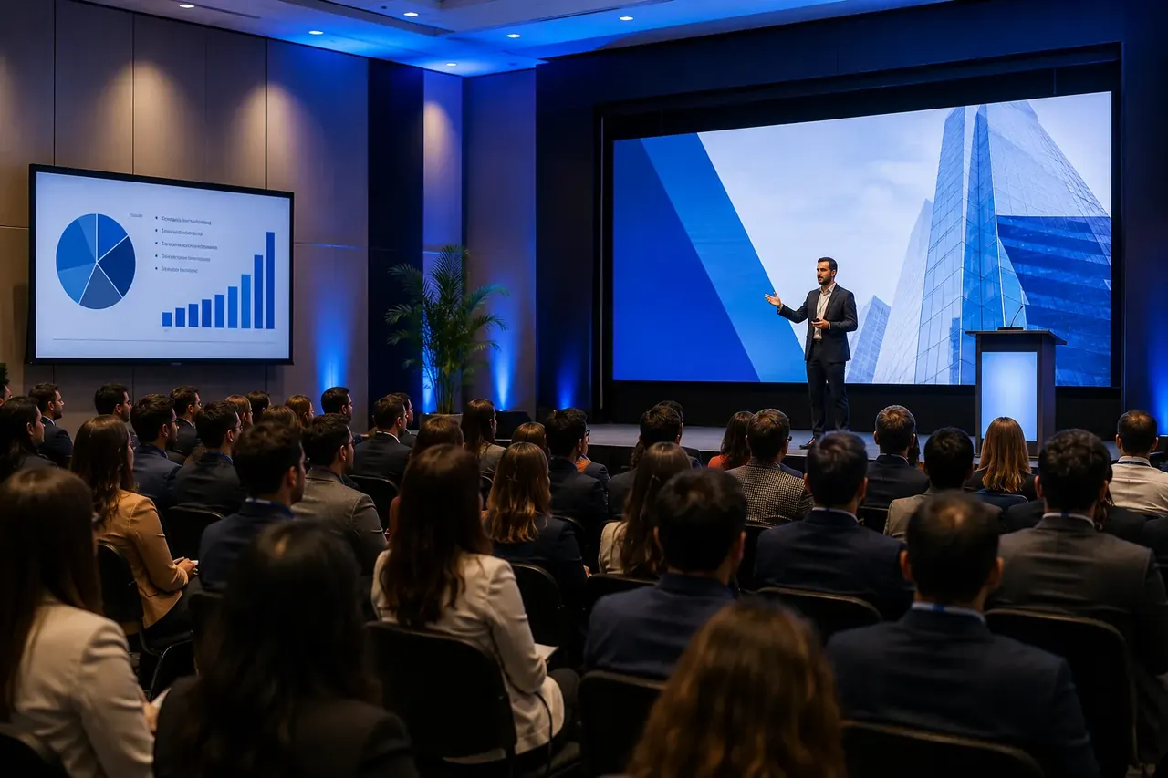 Congreso con presentación y producción audiovisual · Truca Eventos